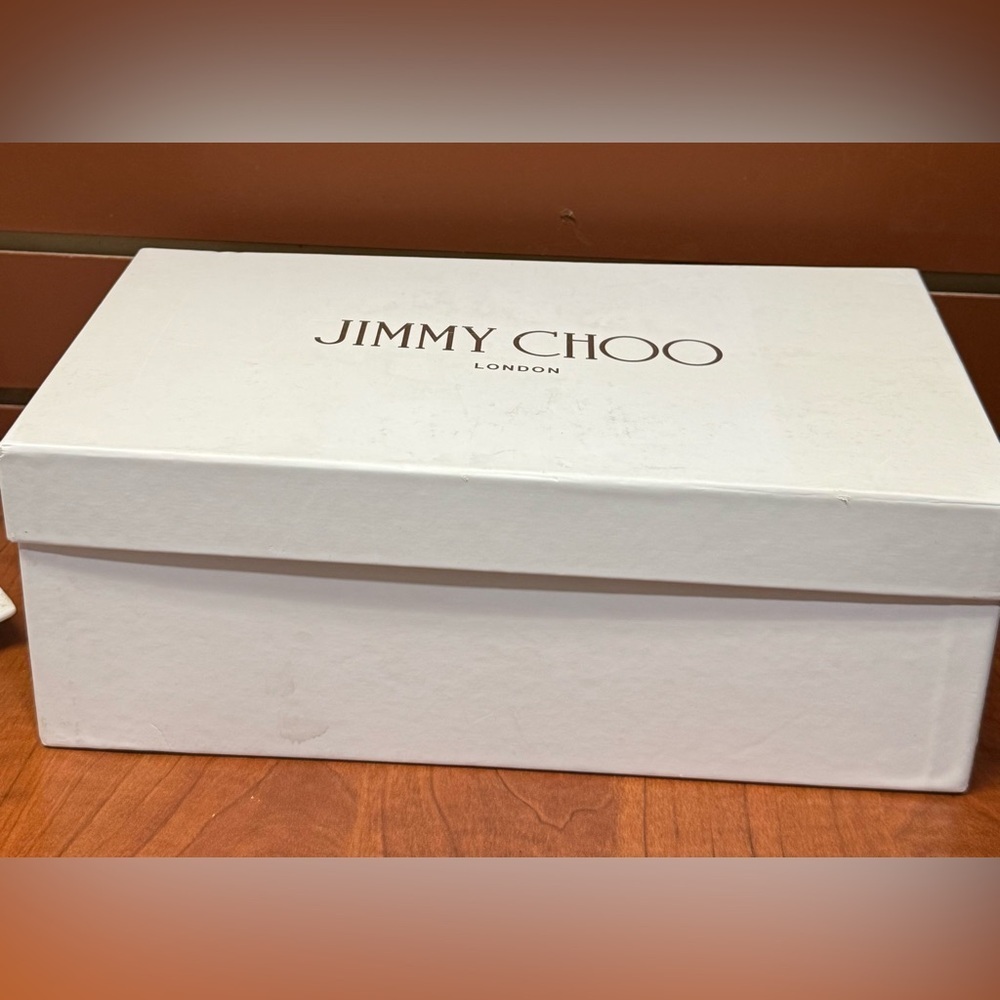 Jimmy Choo Brown and White Sneakers with Leopard Print - Picture 8 of 16